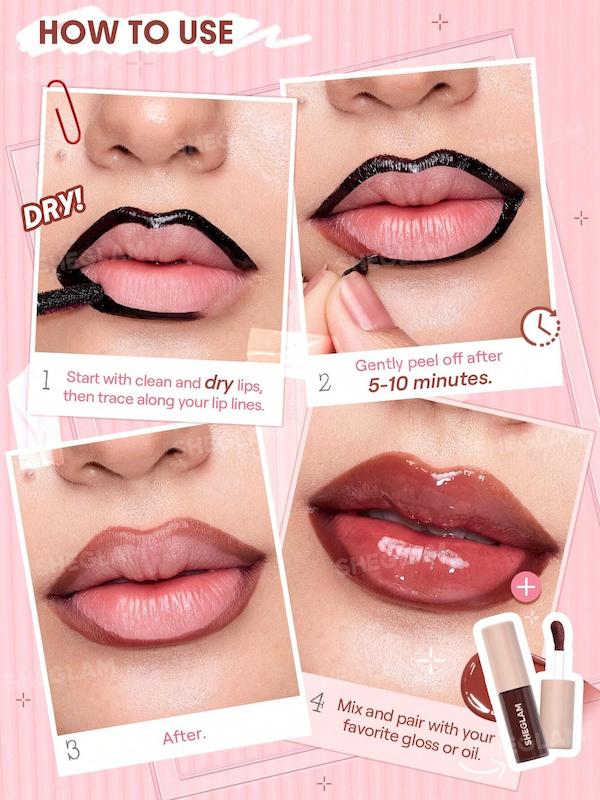 خط لب مایع شیگلم مدل پیل آف- Fall In Line – Peel Off Lip Liner Stain