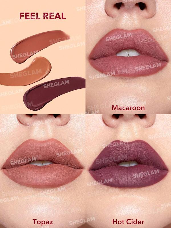 ست سه عددی رژلب مایع مات شیگلم مدل MATTE ALLURE MINI