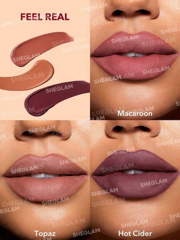 ست سه عددی رژلب مایع مات شیگلم مدل MATTE ALLURE MINI