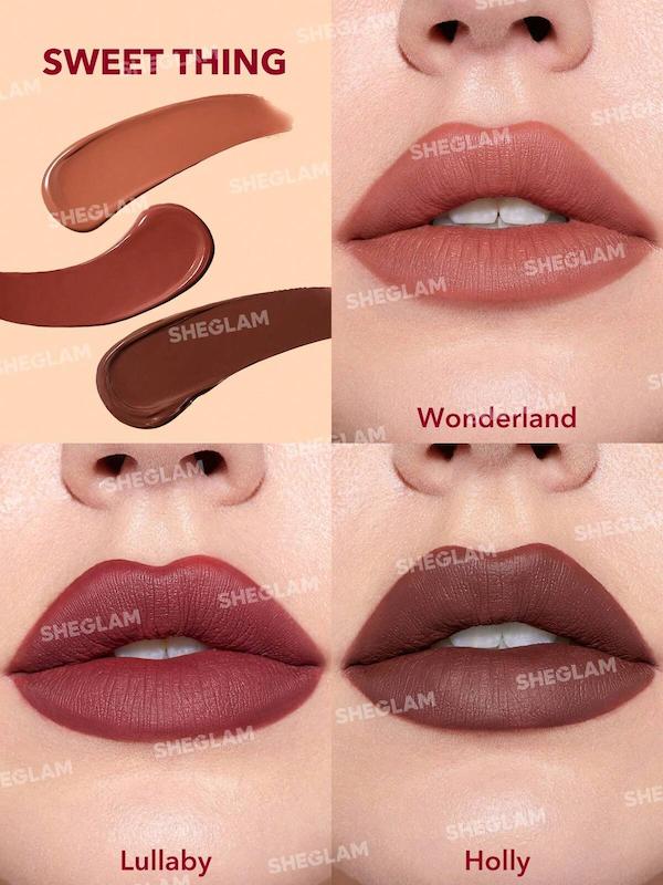ست سه عددی رژلب مایع مات شیگلم مدل MATTE ALLURE MINI