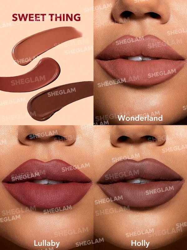 ست سه عددی رژلب مایع مات شیگلم مدل MATTE ALLURE MINI