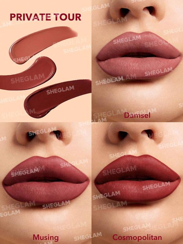 ست سه عددی رژلب مایع مات شیگلم مدل MATTE ALLURE MINI