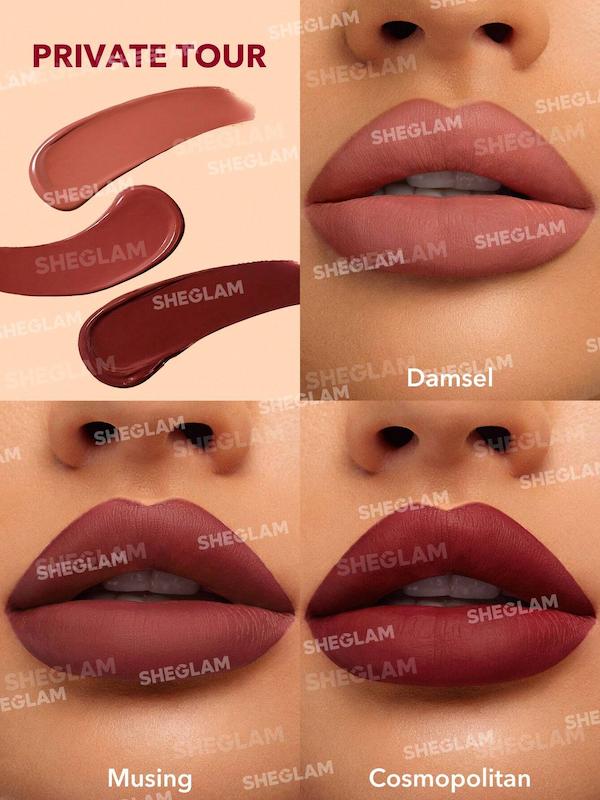 ست سه عددی رژلب مایع مات شیگلم مدل MATTE ALLURE MINI