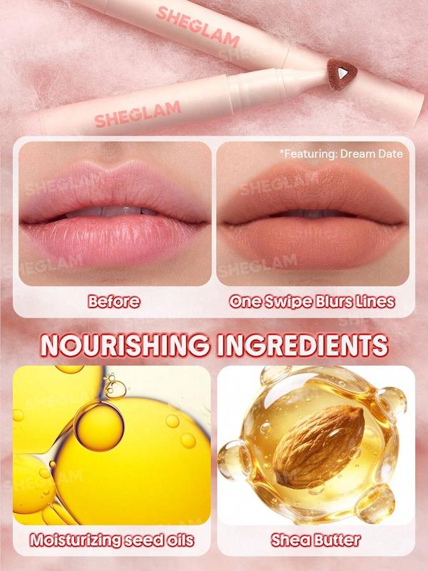 رژ لب مات مخملی شیگلم مدل مارشمالو پاف Marshmallow Puff Lip Blur Pen