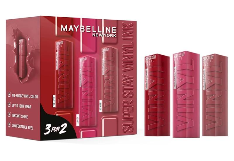 پک ۳ عددی رژلب های vinyl ink میبلین 