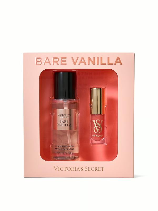 ست لیپ گلاس و بادی اسپلش ویکتوریا سکرت Bare vanilla 