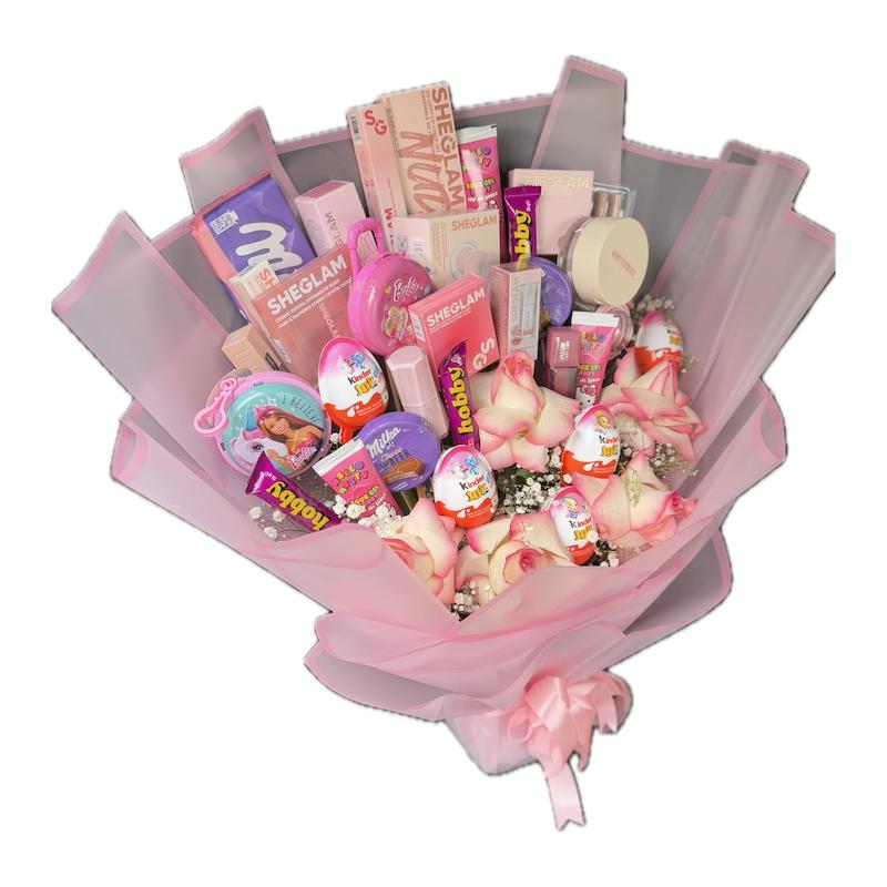 دسته گل آرایشی barbie 🌷