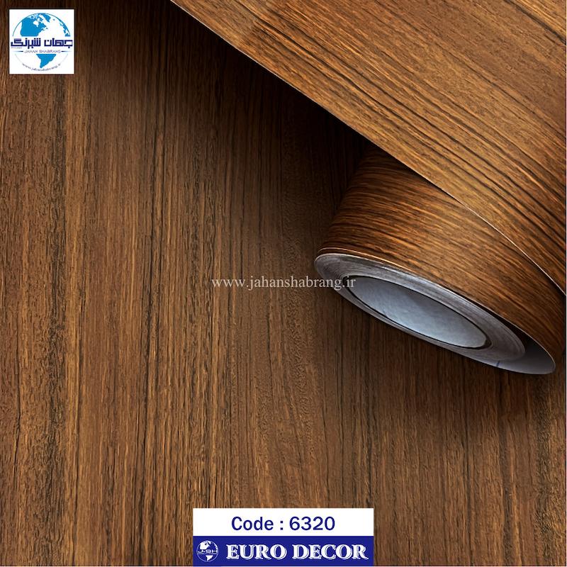 برچسب طرح چوب عرض 60 سانت برند یورو فیکس مناسب کابینت.کمد.دیوار و ...