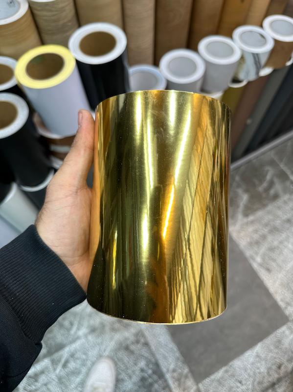 قرنیز عرض 15 سانتیمتر pvc ضد آب طلایی