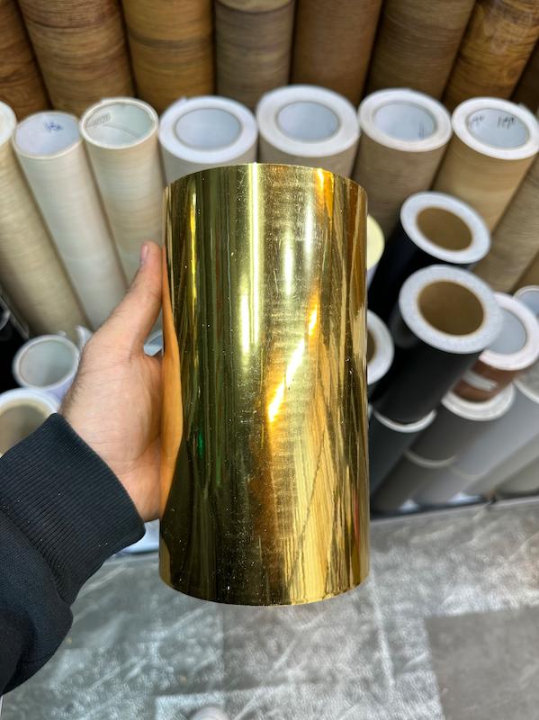 قرنیز عرض 20 سانتیمتر pvc ضد آب طلایی