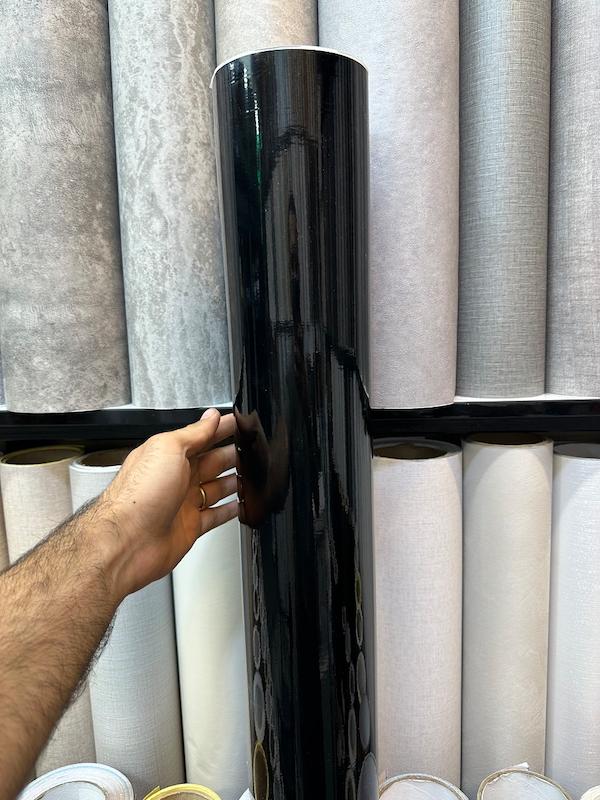 برچسب مشکی براق عرض 60 سانت  مناسب کابینت.کمد.دیوار و ...