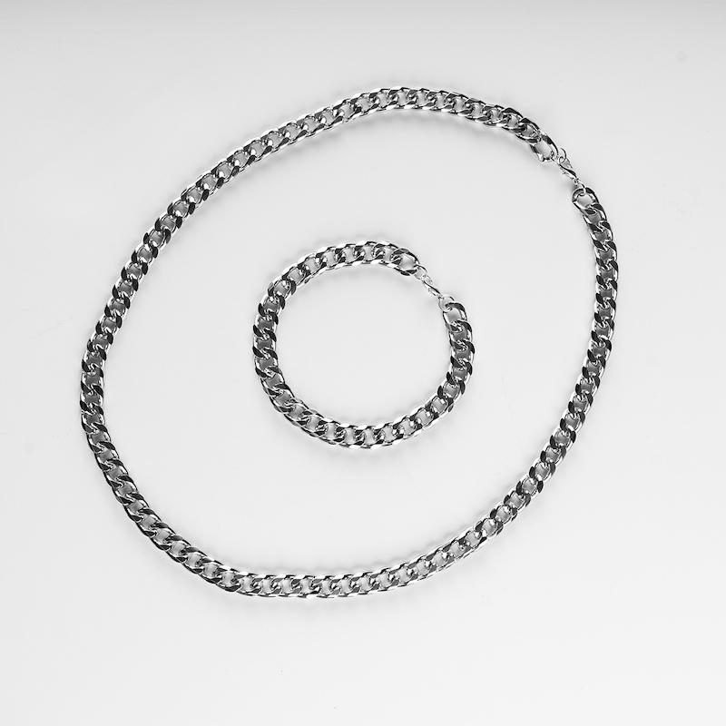 نیم ست نقره آیی مردانه 