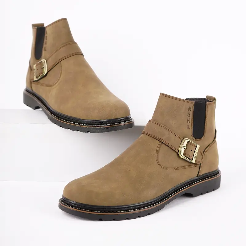 نیم بوت خاکی مردانه 