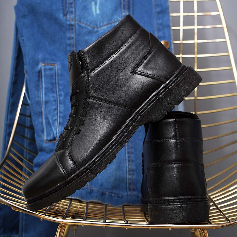 نیم بوت مردانه مشکی 