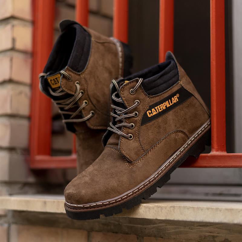 نیم بوت قهوه آیی مردانه