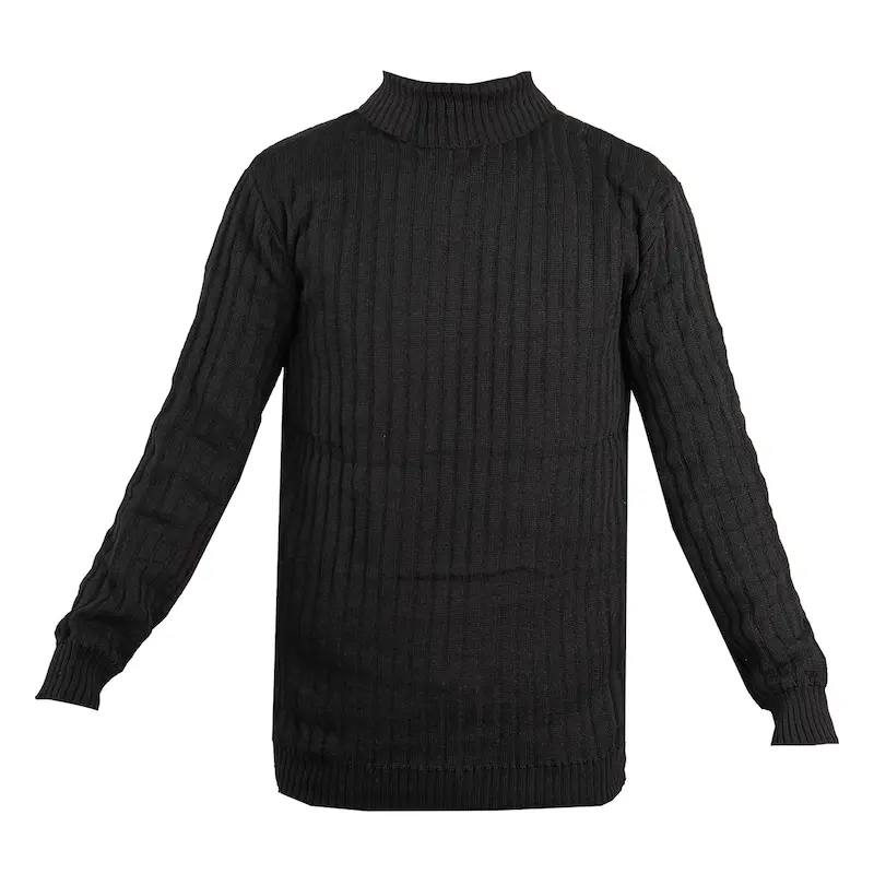 بافت مردانه مشکی طرح دار