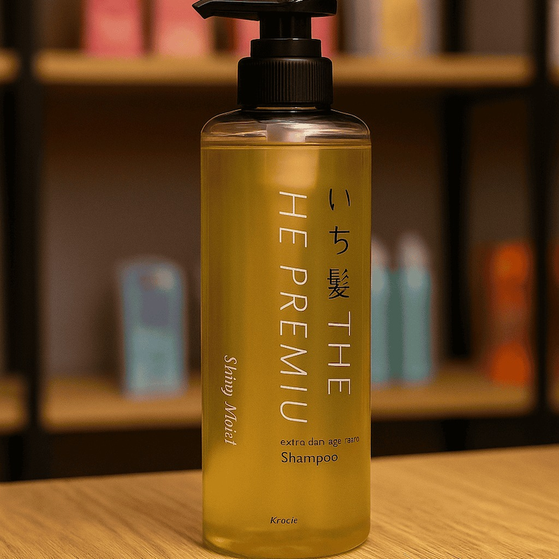 شامپو ترمیم کننده و براق کننده مو پرمیوم ایچیکامی | Kracie Ichikami The Premium Shiny Moist Shampoo Hair 