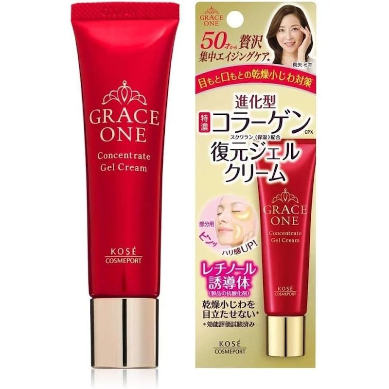 ژل کرم کنسانتره دور چشم و خط خنده ضد چین و چروک گریس وان کوسه | Kose Grace One Concentrate Gel Cream