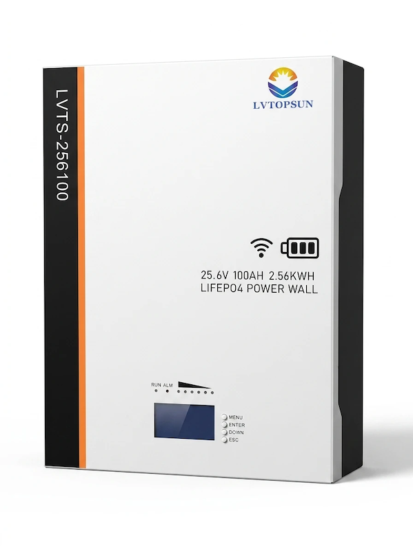 باتری لیتیوم 2.56 کیلو وات برند LVTOPSUN مدل LVTS-256100wifi با گارانتی 4 ساله شرکتی