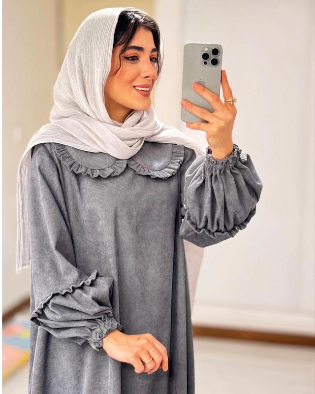 پیراهن یقه چین داذ