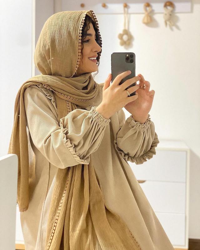 پیراهن یقه چین داذ