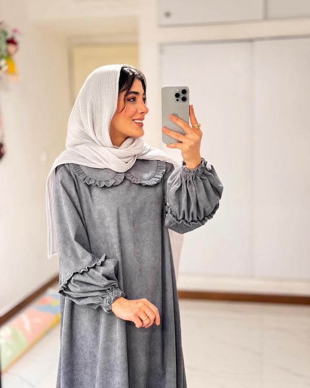 پیراهن یقه چین داذ