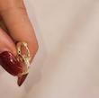 گوشواره حلقه طرح طلا