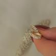 گوشواره حلقه طرح طلا