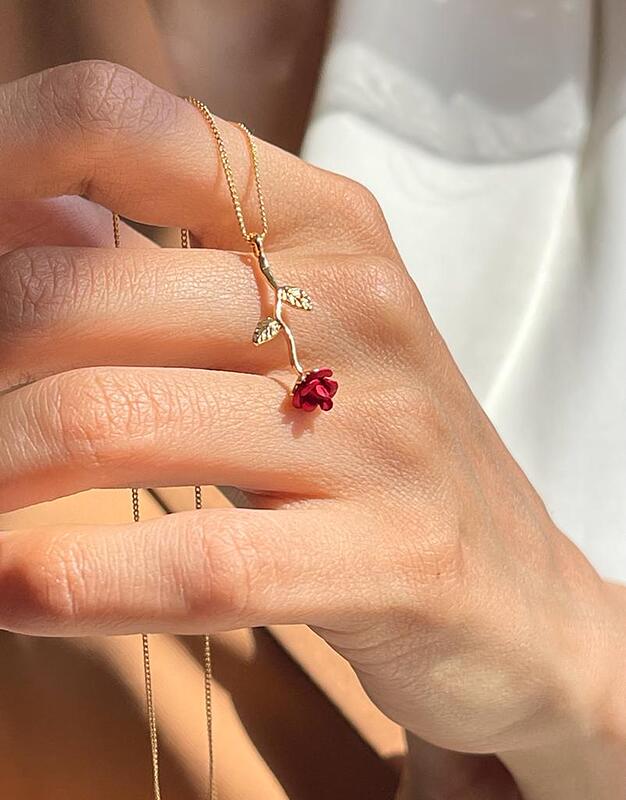 گردنبند رز ترک 🌹