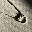 گردنبند قلب نقره