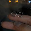 گوشواره حلقه نقره دراگون