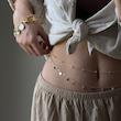 زنجیر کمر فیروزه دولاین