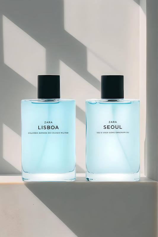عطر زارا سئول و لیسبون در بسته بندی دوتایی حجم 90 میل SEOUL + LISBOA 90 ML 