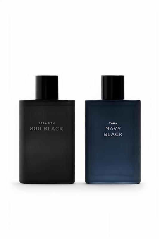 عطر مردانه نیوی بلک و زارا بلک MAN NAVY BLACK + ZARA MAN 800 BLACK EDT 2 x 90 ML 