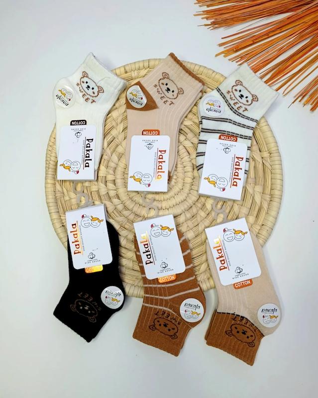 جوراب بچگانه خرسی 