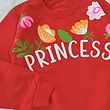 بلوز تک princess طرح گل کد 609