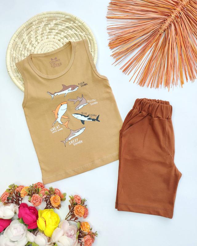 ست تاپ شلوارک کوسه کد 4286