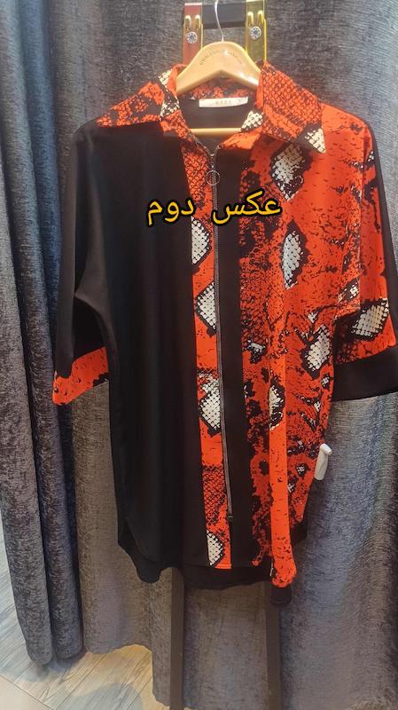شومیز سایز بزرگ زنانه جلو زیپ دارسایز۴۴تا۵۸