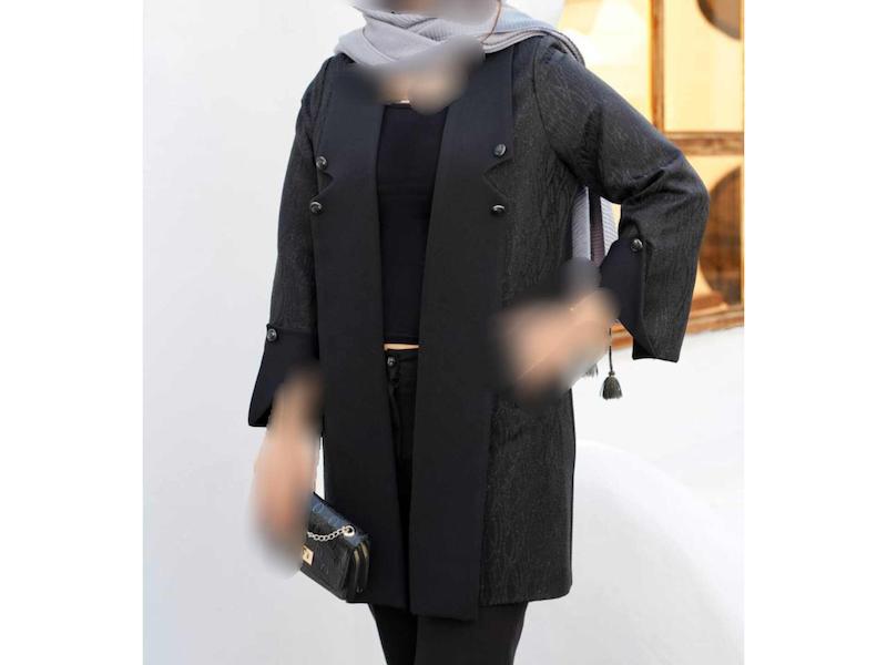 مانتو کتی مجلسی با خرج کار ژاکارد