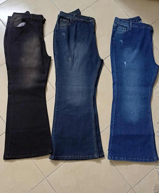 شلوار جین دمپا بوت کات سایز ۵۰تا۶۲