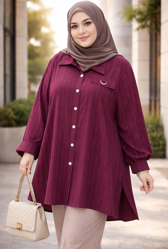 تونیک مانتو سایز بزرگ طرح دیپلمات ۴۸تا۶۰