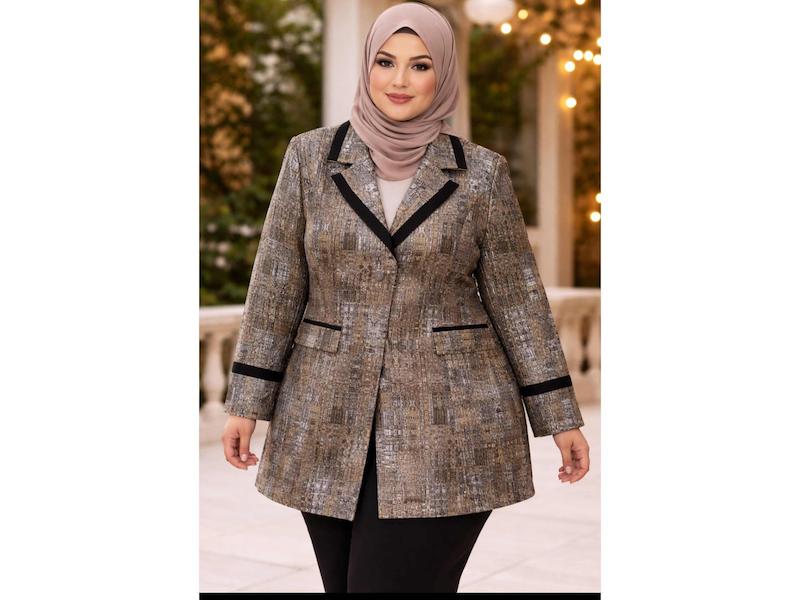 کت مجلسی ژاکارد سایز بزرگ ۵۰تا۶۲