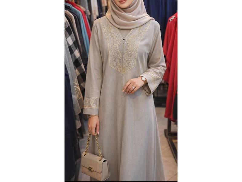 مانتو شانتون تایوانی گلدوزی  سایز بزرگ 