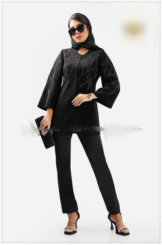 مانتو کتی زنانه سایز بزرگ پارچه مرویجت۴۲تا۵۰