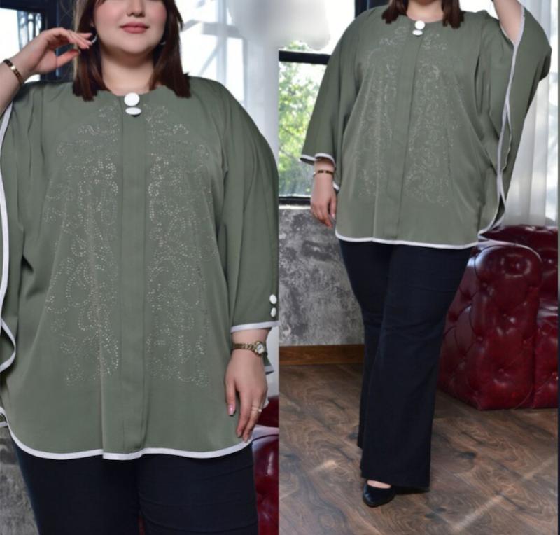 شومیز پانچ سایز بزرگ زنانه