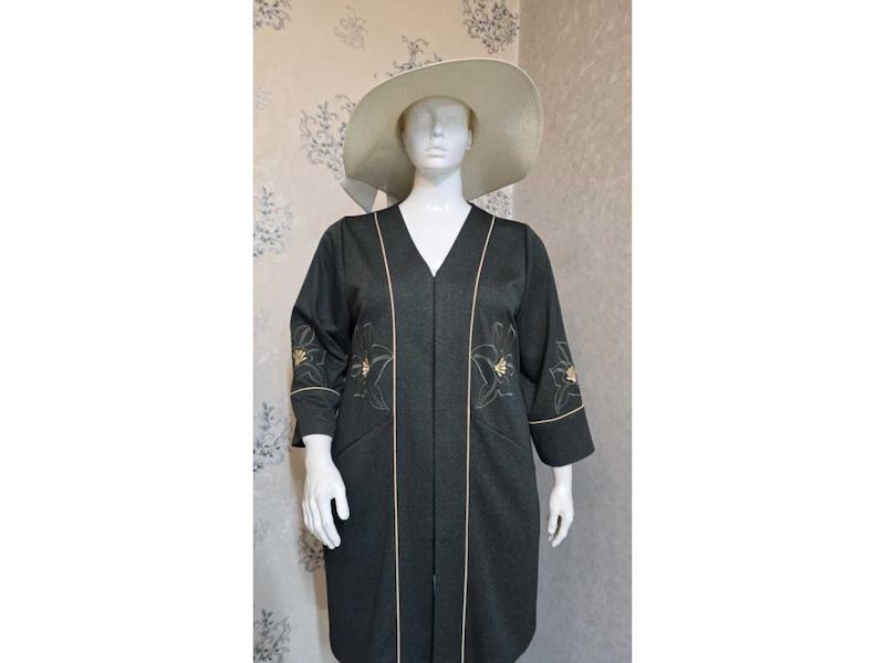 مانتو ملانژگلدوزی سایز بزرگ بیگ سایز قواره دار اصفهان Big size 