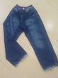 شلوار جین  نیم بگ ابی سایز بزرگ۵۰تا۶۰