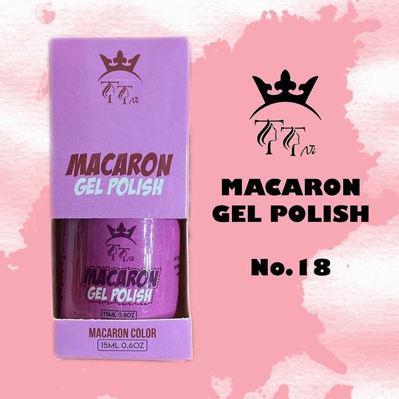 لاک ژل تی تی نی (TTNI) مدل MACARON شماره 18