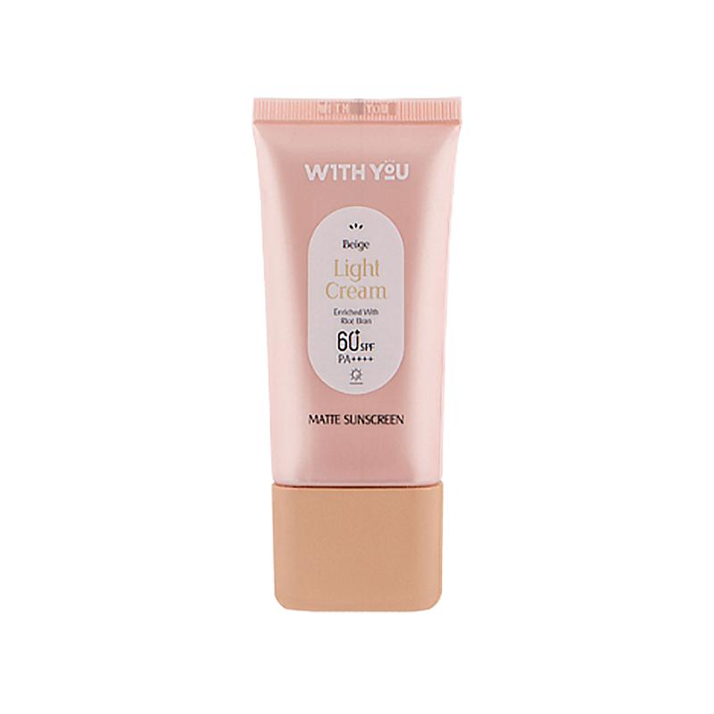 کرم ضد آفتاب رنگی ویت یو (WITH YOU) مدل LIGHT CREAM