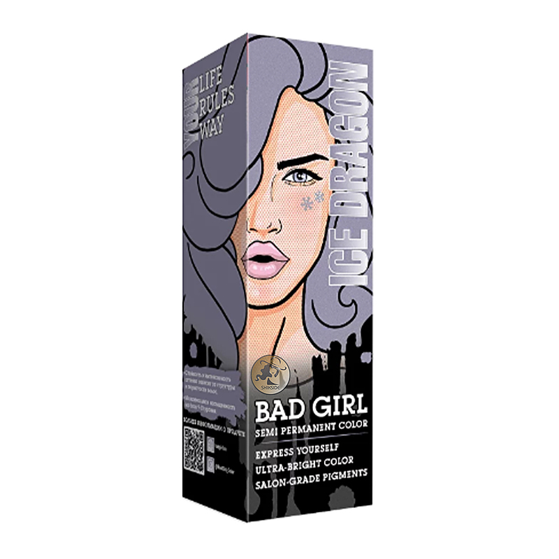 رنگ مو فانتزی بد گرل (BAD GIRL) رنگ ICE DRAGON